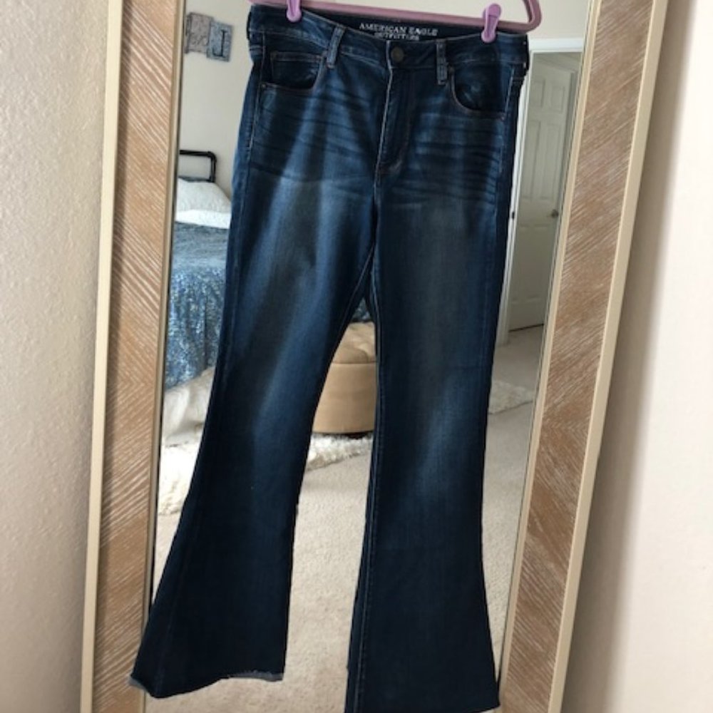 American Eagle High Rise Slim Flare Jeans